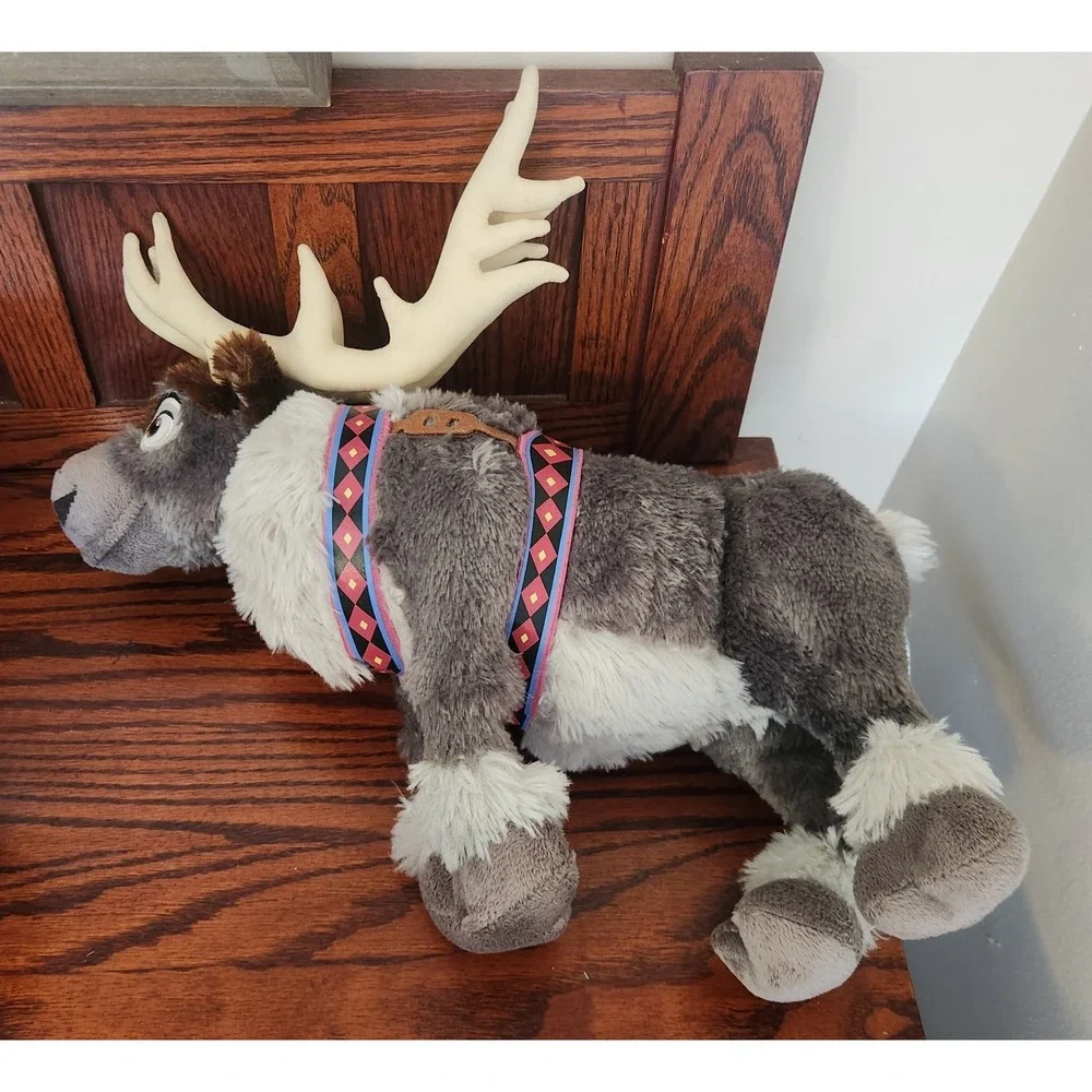 Disney Parks Frozen Sven‎ Grey Reindeer Sitting Plush 11 inch